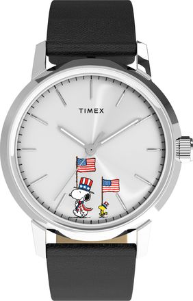 Timex Peanuts Marlin Heren Horloge Zwart TW2Y50300