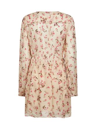 Isabel Marant Womens Beige Printed Muslin Minidress Viscose Dress
