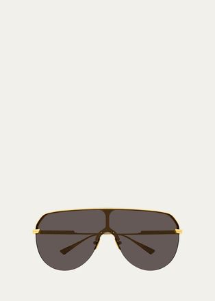 Bottega Veneta Ribbon 99MM Shield Sunglasses