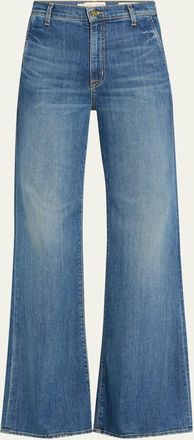 Nili Lotan Anna Faded Straight-Leg Jeans