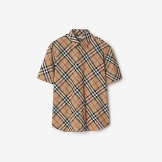 Burberry Regular Fit Check Cotton Shirt, Size: XXXL