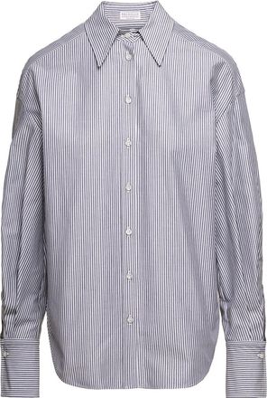 Brunello Cucinelli White Cotton Womens Shirt