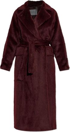 Max Mara Faux Fur Shearling Jassen - Dames - Jassen - Rood - XS - Wol - Jassen