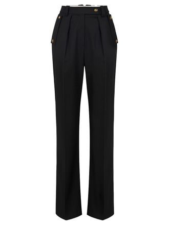 Elisabetta Franchi Gabardine Palazzo Trousers