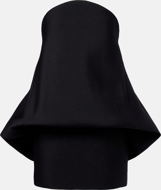 Balenciaga Peplum bustier dress
