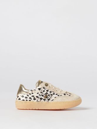 Elisabetta Franchi La Mia Bambina Animal Print Leather Sneakers