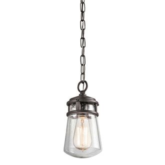 Loops Outdoor IP44 1 Bulb Chain Lantern Architectural Bronze LED E27 75W