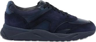 Santoni Innova Sneakers - Heren - Sneakers - Blauw - 45 EU - Leer - Schoenen