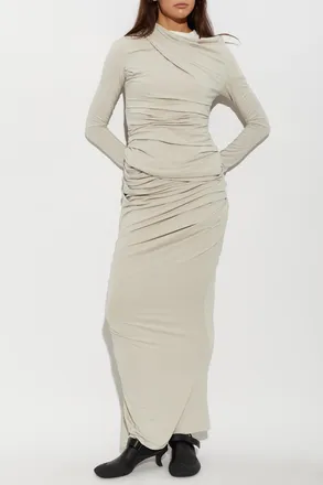 Entire studios Long Skirt With Draping, Womens, Grey