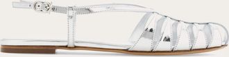 Ferragamo Women Cage sandal Silver Size 10.5