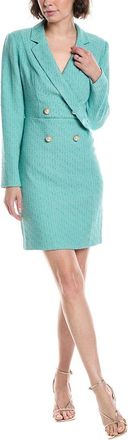 Adrianna Papell Tweed Tuxedo Mini Dress