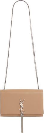 Saint Laurent Medium Kate - Tassel Calfskin Leather Shoulder Bag in Taupe Fonce at Nordstrom