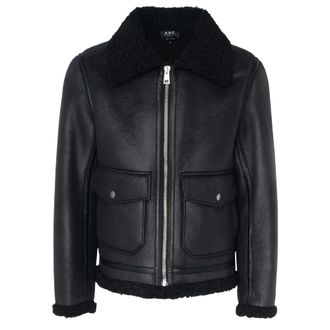 A.P.C. Tommy Noir Bomberjack - Heren - Zomerjassen - Zwart - L - Polyester - Jassen