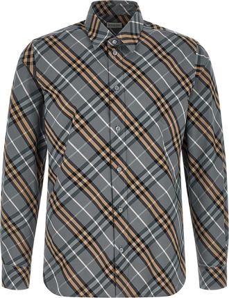 Burberry Multicolor Cotton Mens Blouse