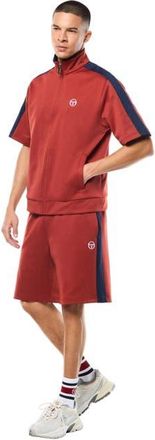 Sergio Tacchini Viscotti Short Sleeve Track Jacket in Bossa Nova at Nordstrom, Size Xxx-Large
