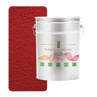 OEM Intonaco Siliconico 3001 Rosso Per Facciate Esterne 1,5 Mm Premium 25 Kg