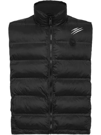 Plein Sport reversible padded gilet - men - Polyester/Polyamide - XXXXL - Black