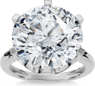Pompeii3 Certfied 6Ct Diamond Engagement Ring Solitaire 14k Gold Lab Grown