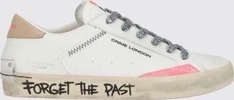 Crime London Sneakers Distressed in pelle con slogan