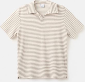 Mango Polo texture regular-fit righe beige - Uomo - XXL - MANGO MAN