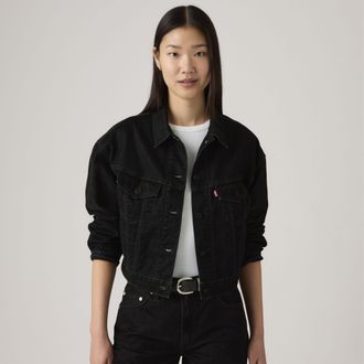 Levi's 90s Trucker Jacket - Womens - L - Black