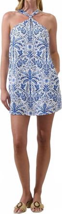 Sugarlips Romina Tropical Halter Mini Dress In Multi