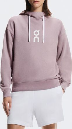 On Club Oversize Organic Cotton Blend Hoodie in Heron at Nordstrom, Size X-Small