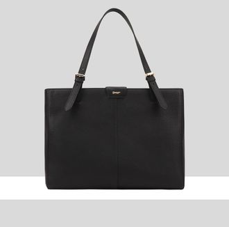 Paul Costelloe Womens Argo Leather Shoulder Bag - Black - One Size