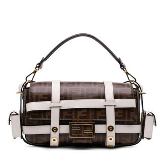 Fendi Pre-owned Fendi Zucca Glazed Fabric Cage Baguette Satchel Ladies 8BR777 A6V0 199 10429