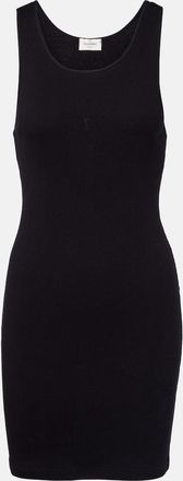 Saint Laurent Cassandre cotton jersey minidress
