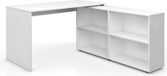 Vicco Scrivania angolare FlexPlus, Bianco, 137 x 60 cm