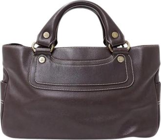 Celine Pre-owned Vintage Handtas - Dames - Vintage Handtas - Bruin - ONE Size - Leer - Vintage