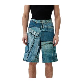 Versace Jeans Couture Denim Shorts, male, Blue, Size: S Denim Shorts