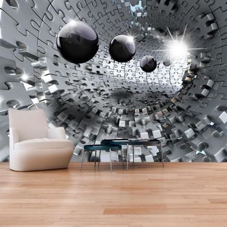 Artgeist Fotomurale Adesivo - Puzzle - Tunnel - 441x315
