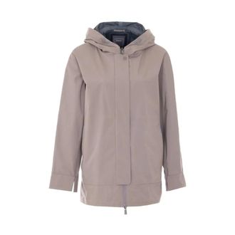 Herno Parkas, female, Gray, Size: XL Hooded Coat