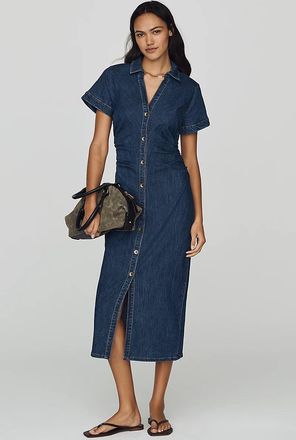 Pilcro Greer Denim Midi Shirtdress by Pilcro