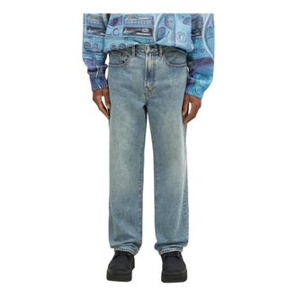 Thisisneverthat Heren, Jeans, Blauw, Maat: XL Katoen