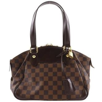 Louis Vuitton Pre-owned Damier Canvas Tote Bag - Dames - Pre-owned - Bruin - Maat: ONE Size