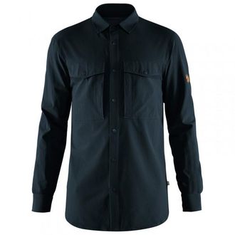 Fj&auml;llr&auml;ven Abisko Trekking Shirt Hemd f&uuml;r Herren | schwarz