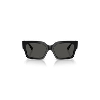 Jimmy Choo London Rechthoekige Zonnebril - Dames - Accessoires - Zwart - Maat: 55 MM