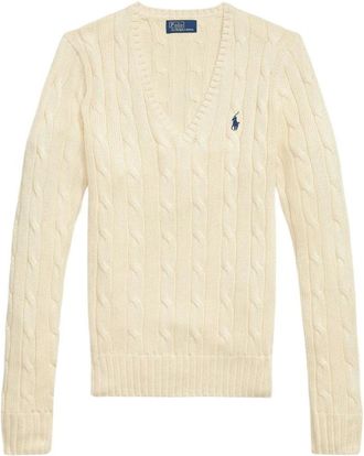 Polo Ralph Lauren Dames, Truien, Wit, Maat: L Wol