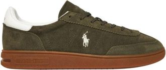 Ralph Lauren Bedford Suede Sneakers - Heren - Sneakers - Groen - 42 EU - Leer - Schoenen
