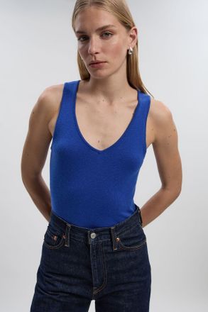 Karen Millen Womens Cashmere Blend Camisole Top - Blue - Size X-Small