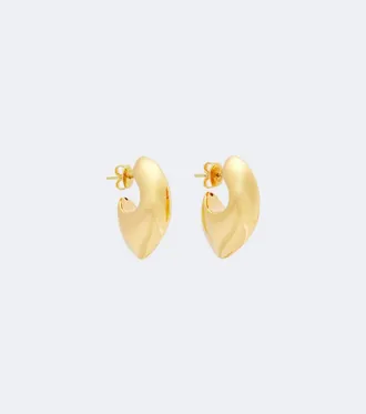 Bottega Veneta 18kt gold-plated sterling silver earrings