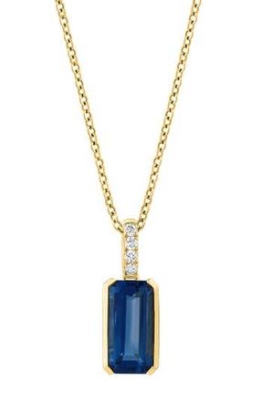 Effy Diamond & London Blue Topaz Pendant Necklace at Nordstrom Rack
