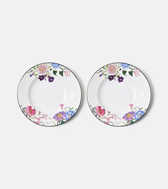 Gucci Gucci Flora set of 2 porcelain soup plates