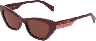 Liu Jo Cat Eye Zonnebril - Dames - Zonnebrillen - Rood - 53 MM - Accessoires