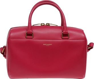 Saint Laurent Red Leather Handbag (Pre-Owned)