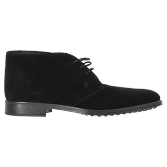 Tod's TodS Pre-owned Mens Desert Boots in Black Suede - Size UK 10