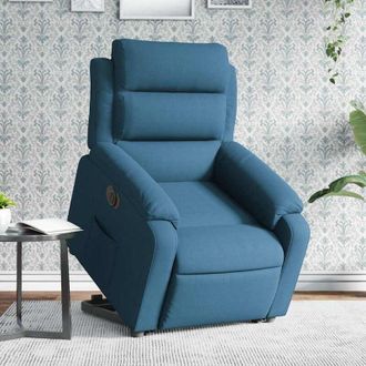 vidaXL Vidaxl - Sill&oacute;n El&eacute;ctrico Reclinable Elevable De Terciopelo Azul